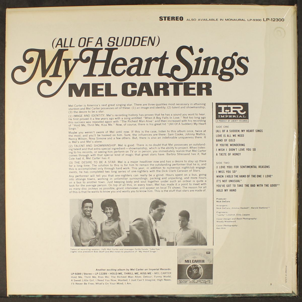 (all of a sudden) my heart sings by MEL CARTER