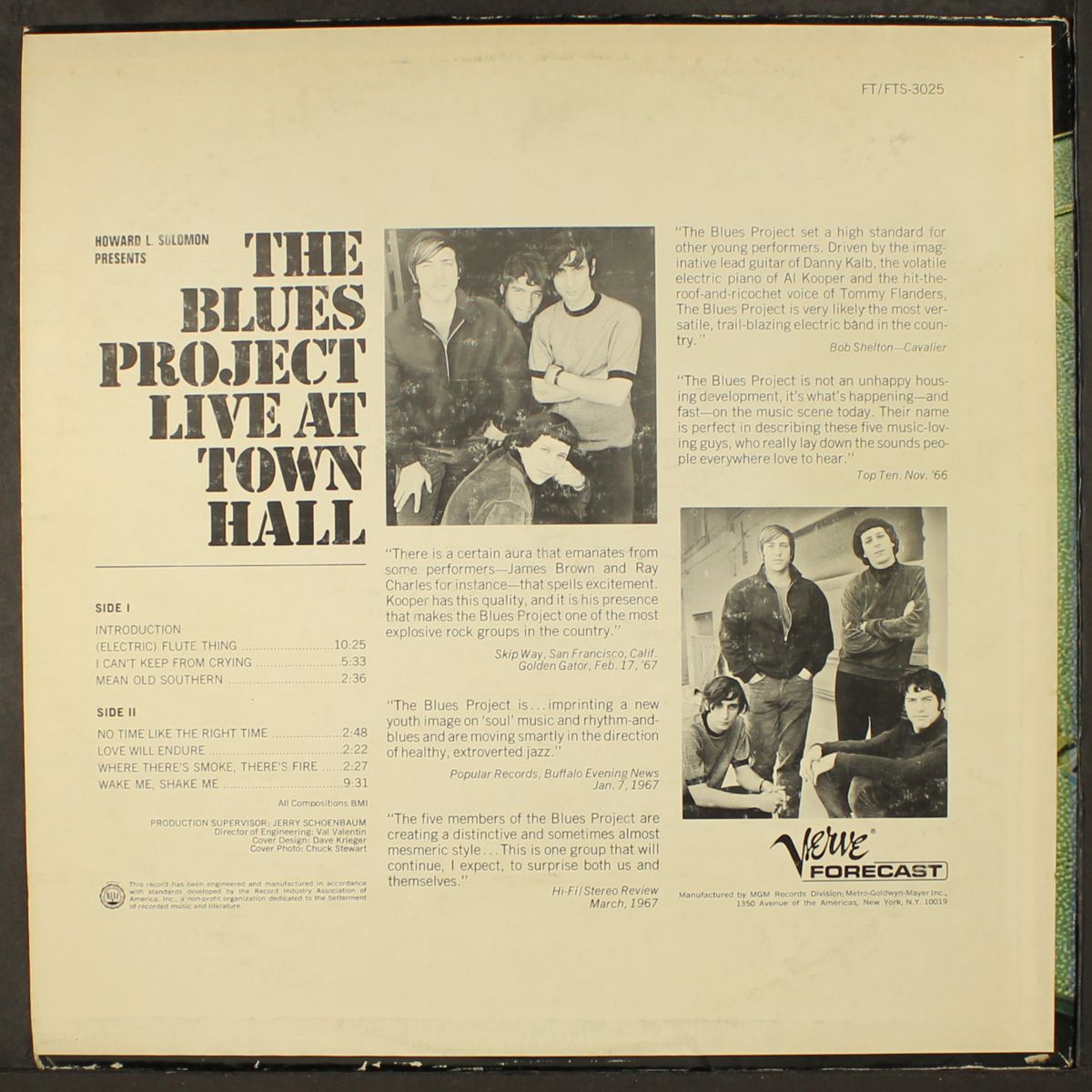 live at town hall by BLUES PROJECT