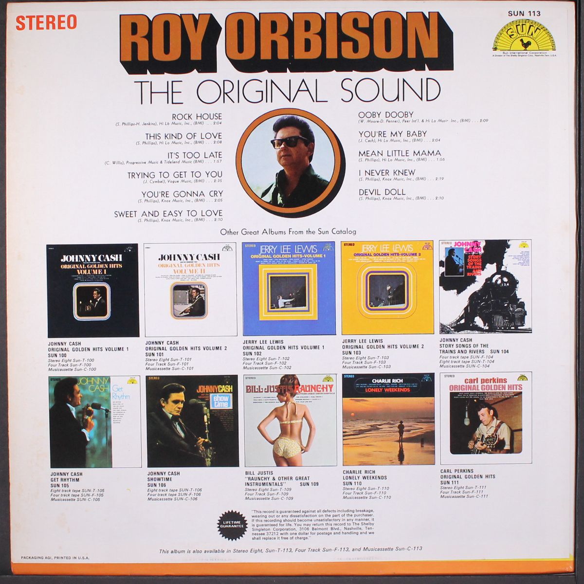 the original sound by ROY ORBISON