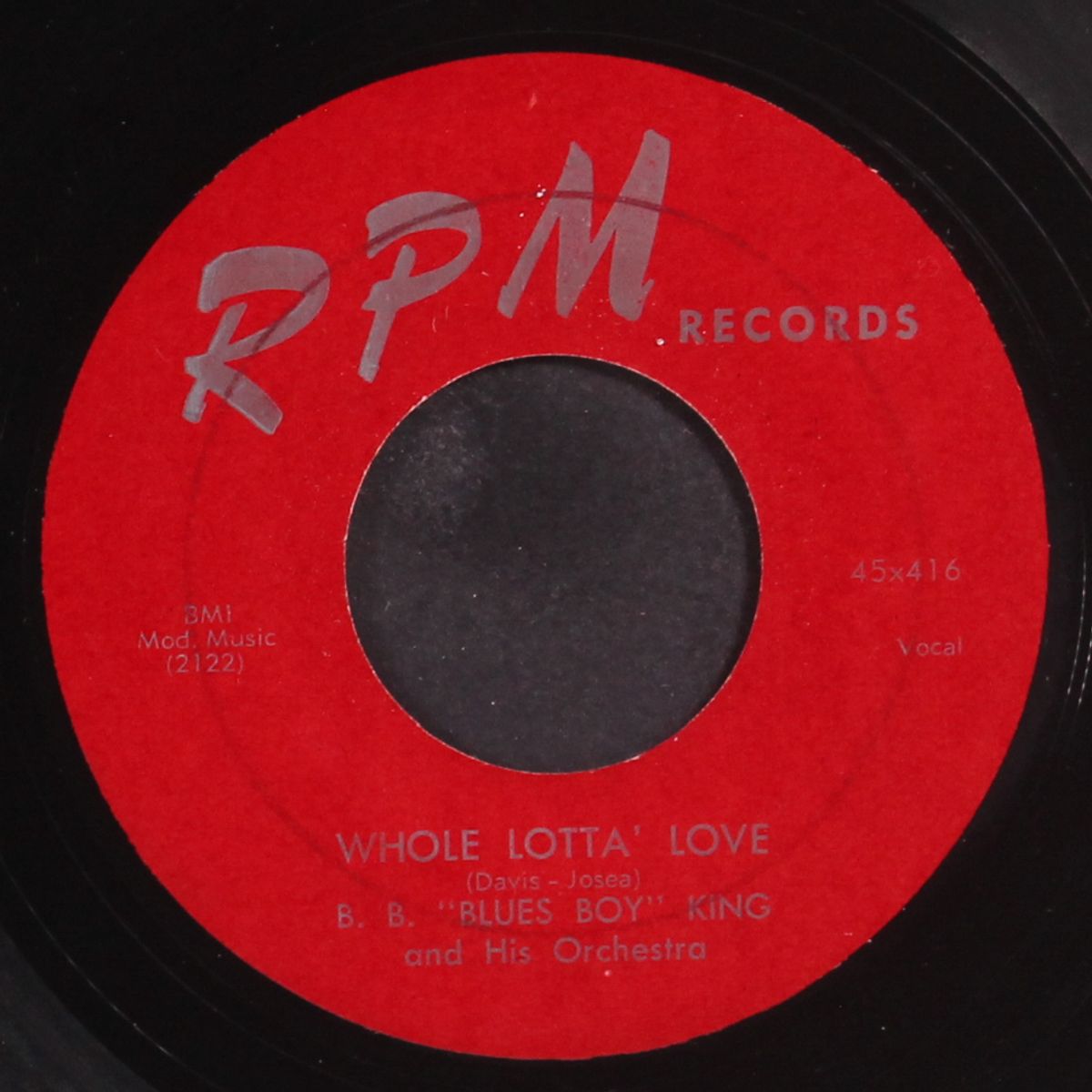 whole lotta' love / you upset me baby by B.B. KING