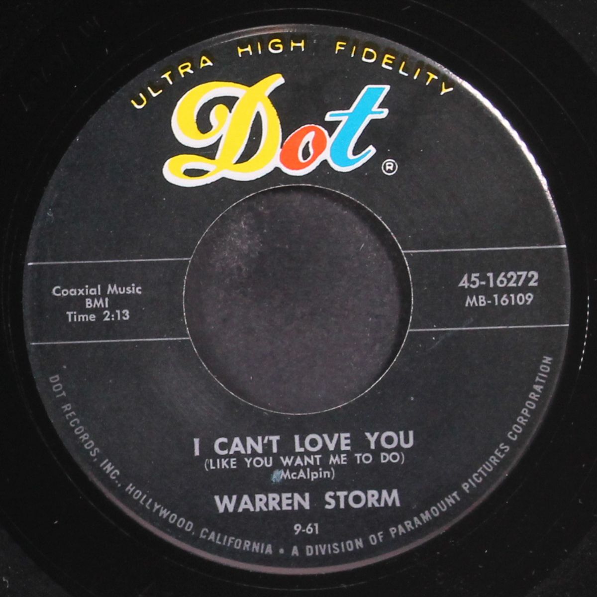gotta go back to school / i can't love you by WARREN STORM