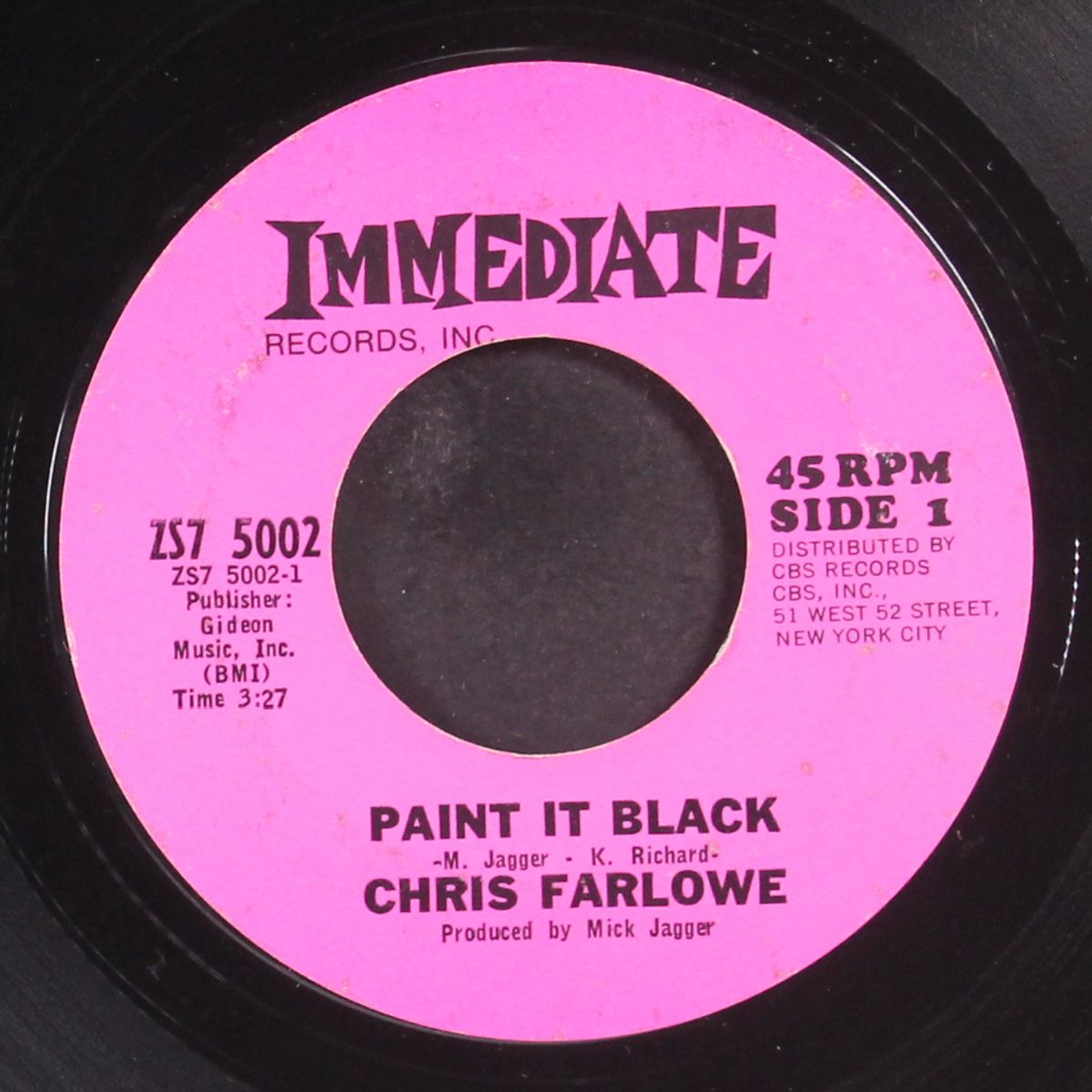 paint it black / you're so good for me by CHRIS FARLOWE