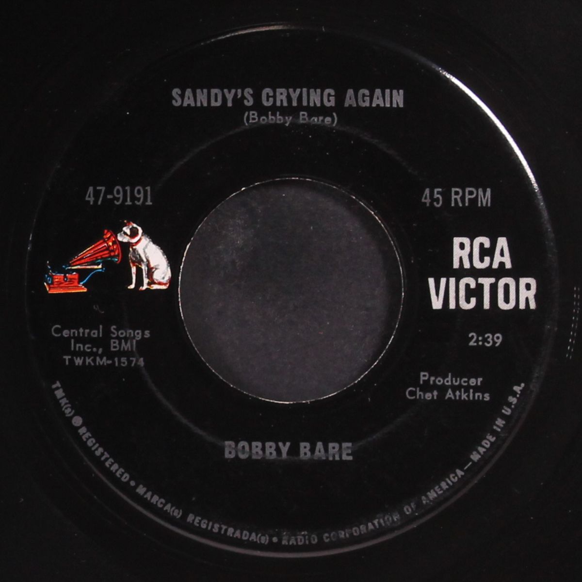 sandy's crying again by BOBBY BARE