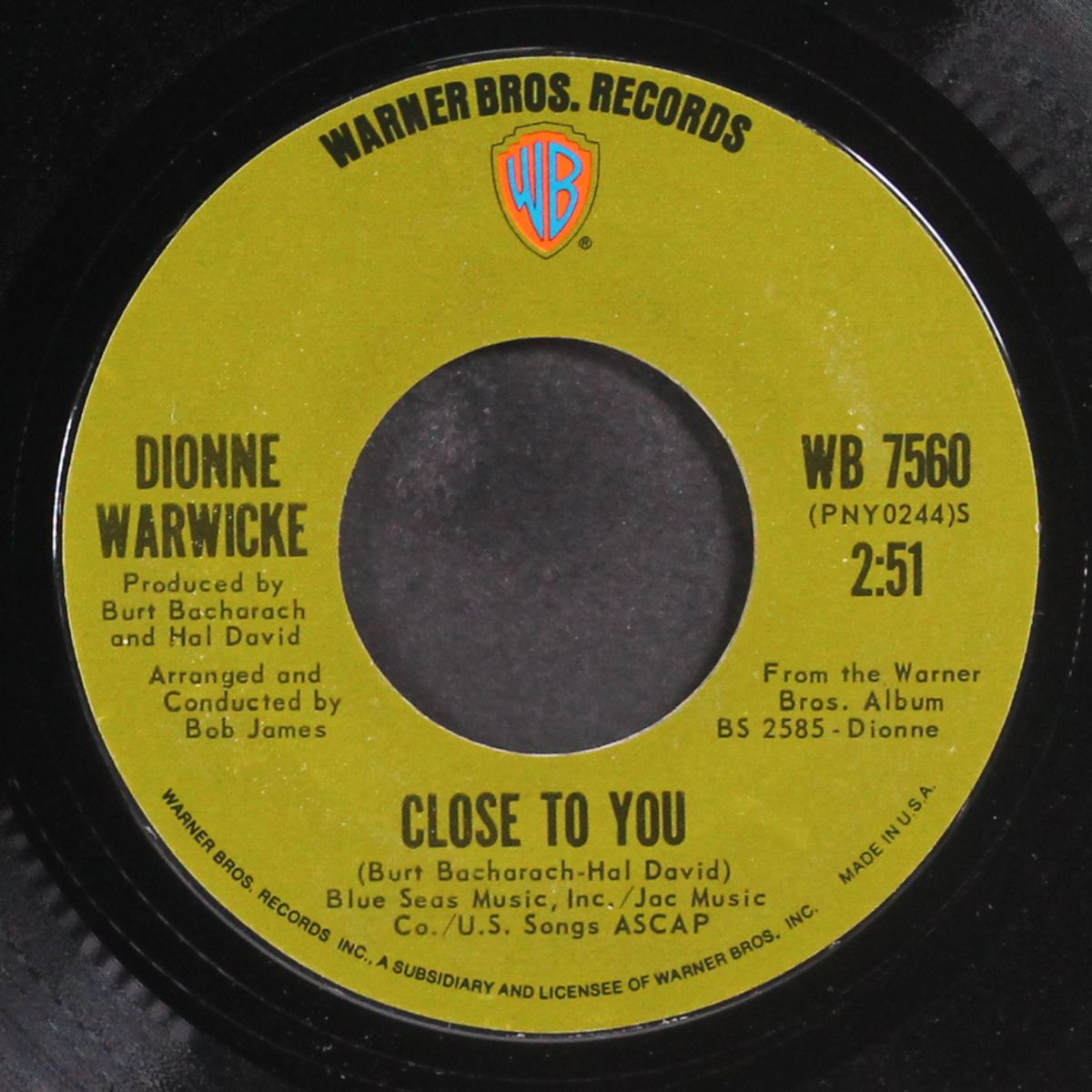 close to you by DIONNE WARWICKE