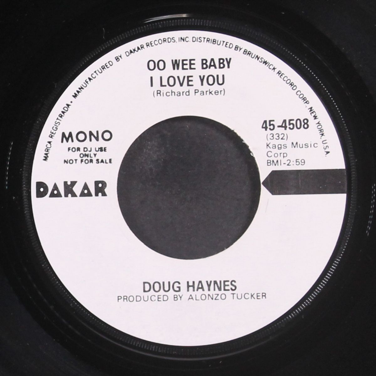 oo we baby i love you / mono by DOUG HAYNES