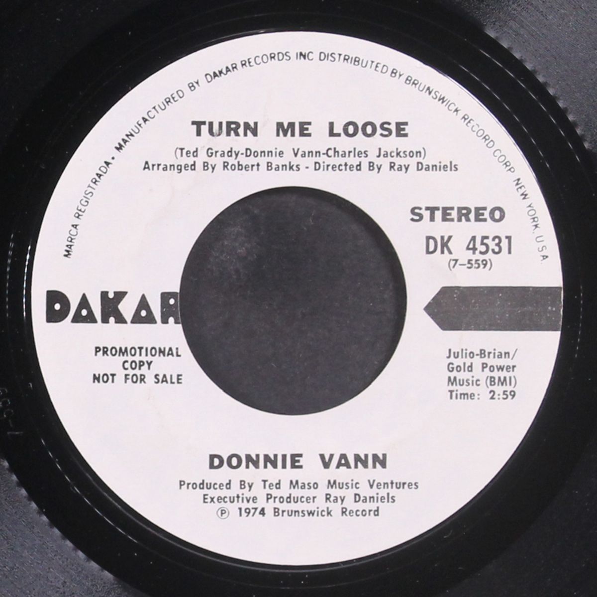 turn me loose / mono by DONNIE VANN