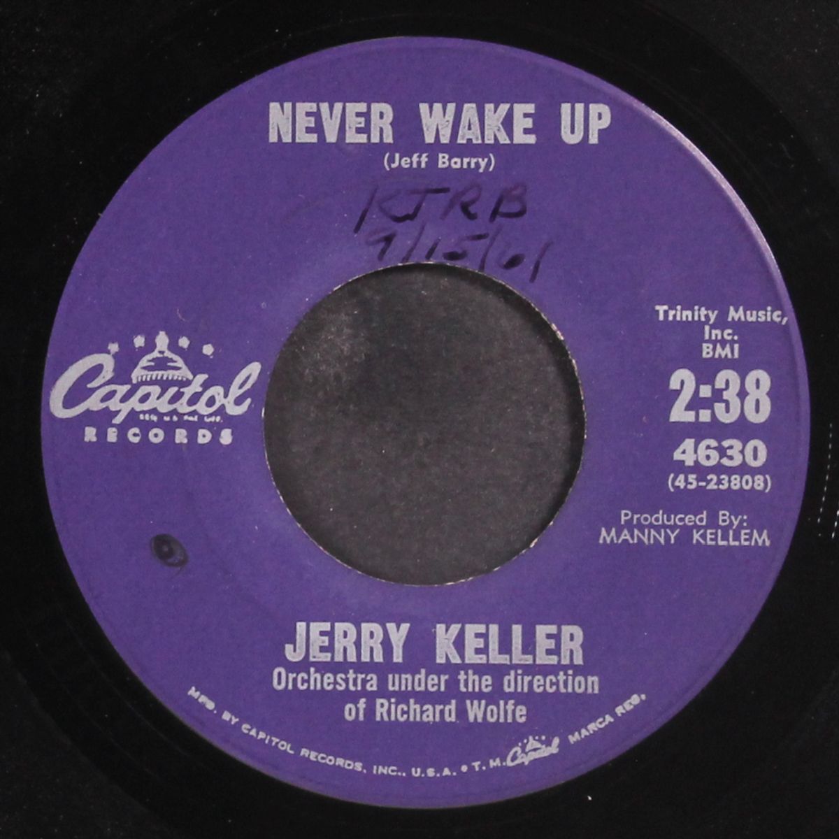 never wake up by JERRY KELLER