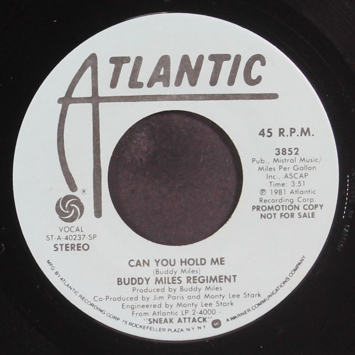 can you hold me / mono by BUDDY MILES REGIMENT
