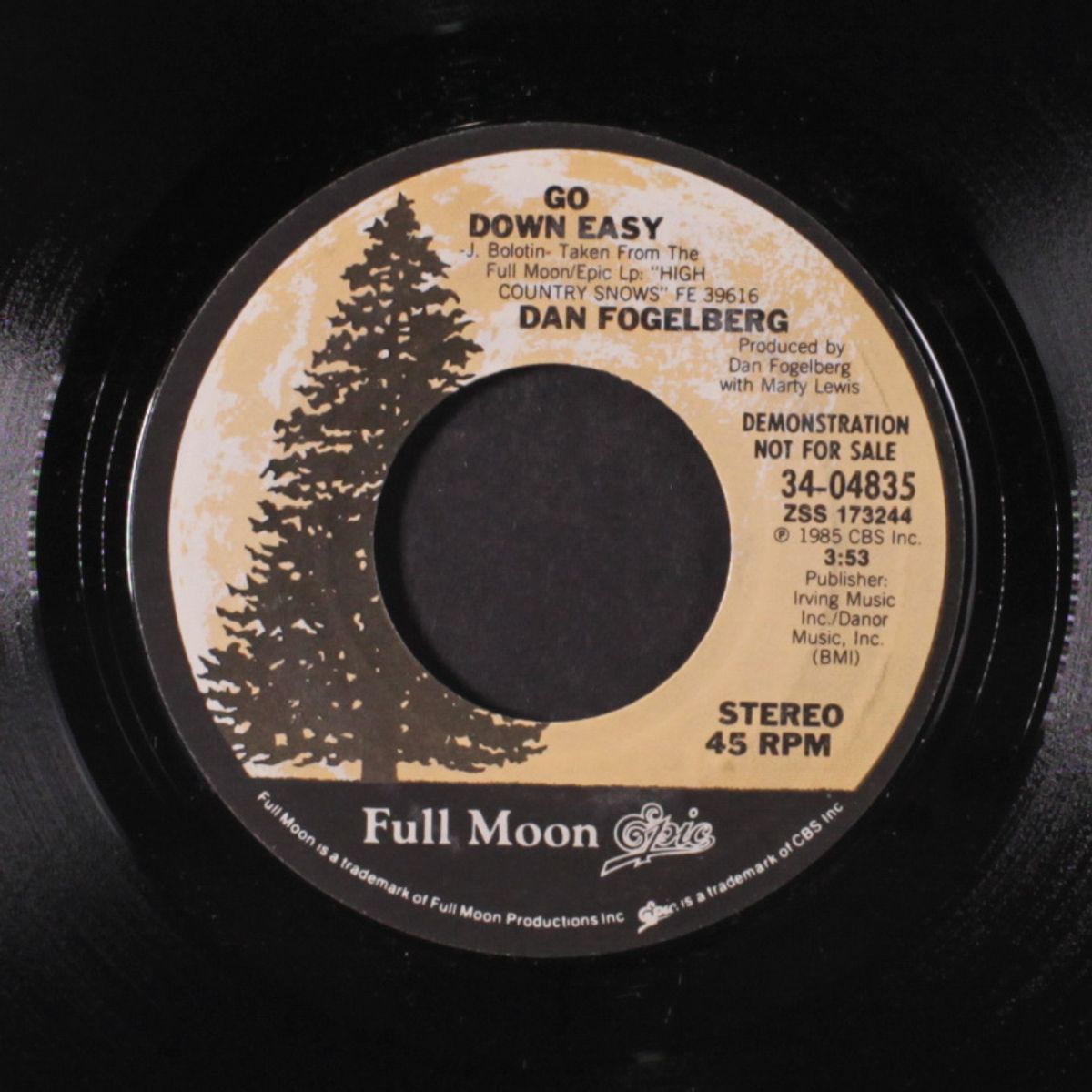 go down easy / same by DAN FOGELBERG