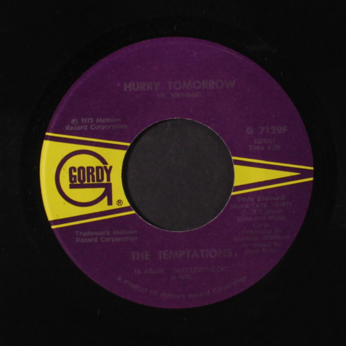 plastic man / hurry tomorrow by TEMPTATIONS