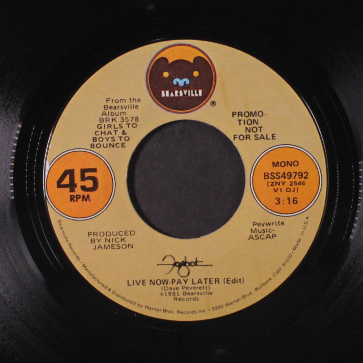 live now pay later / mono by FOGHAT
