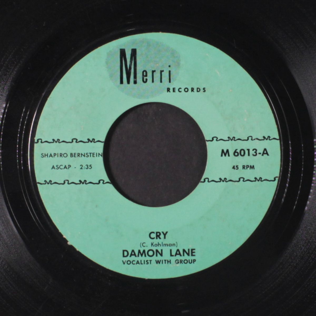 cry / i've got my pride by DAMON LANE