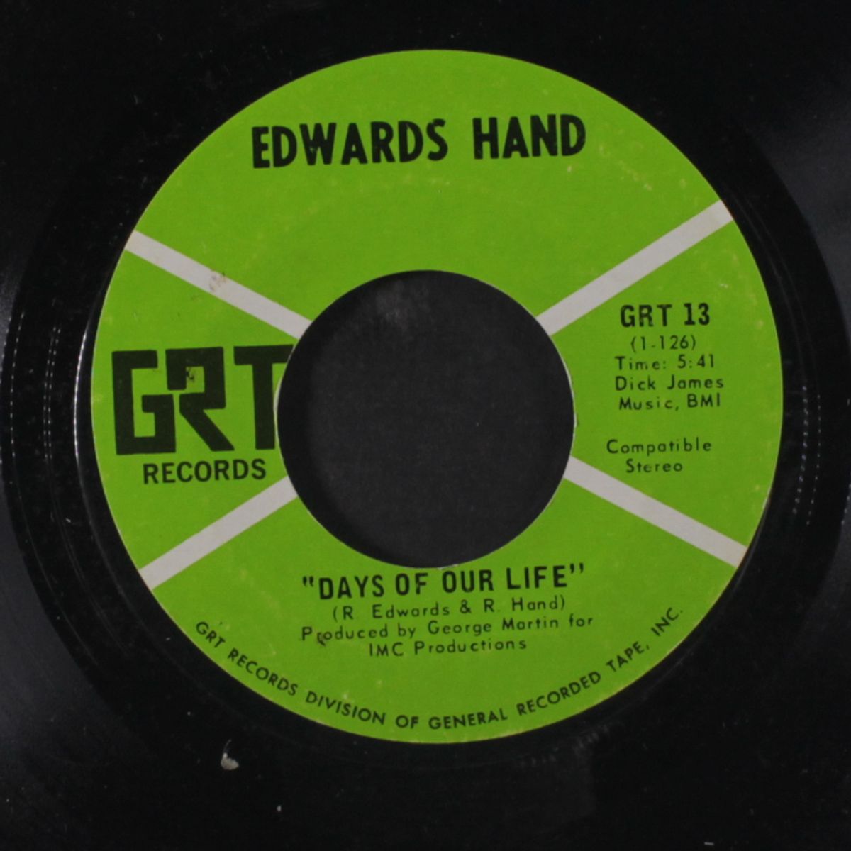 days of our life / if i thought you'd ever change your mind by EDWARDS HAND