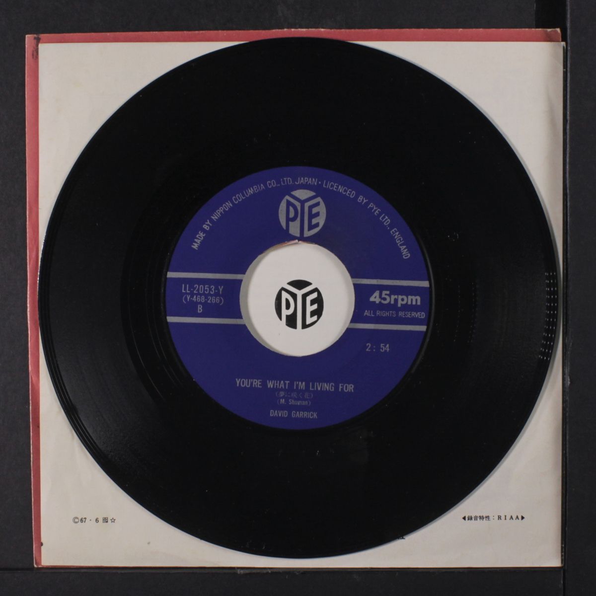 dear mrs. applebee / you're what i'm living for by DAVID GARRICK