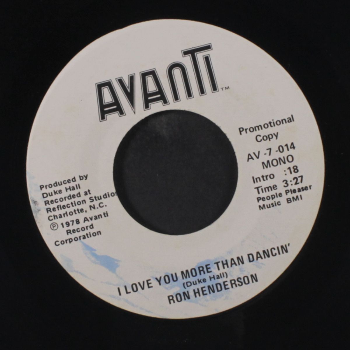 i love you more than dancin' / mono by RON HENDERSON