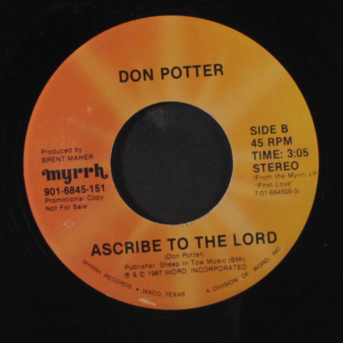ascribe to the lord / same by DON POTTER