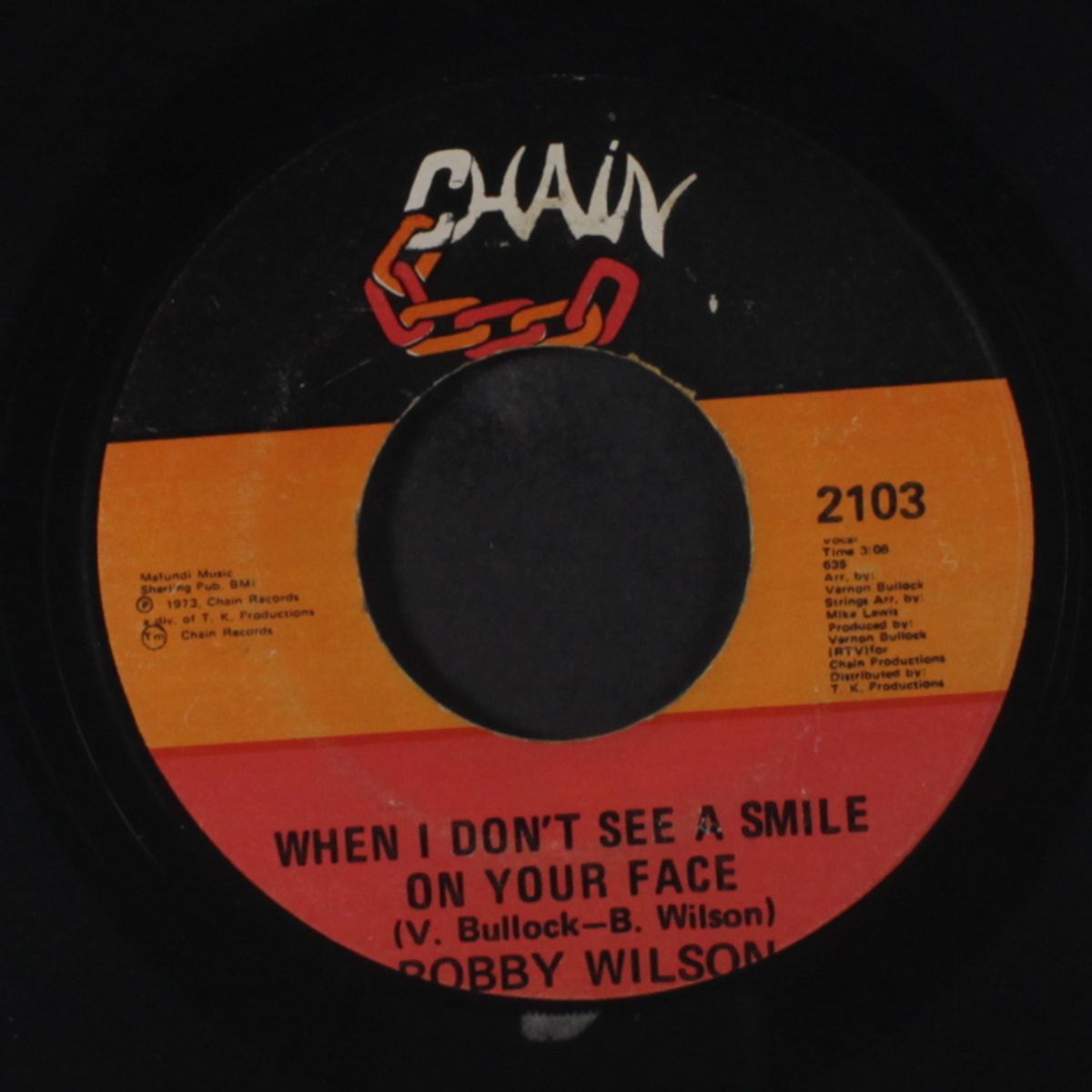 all i need (i've got / when i don't see a smile on your face) by BOBBY WILSON