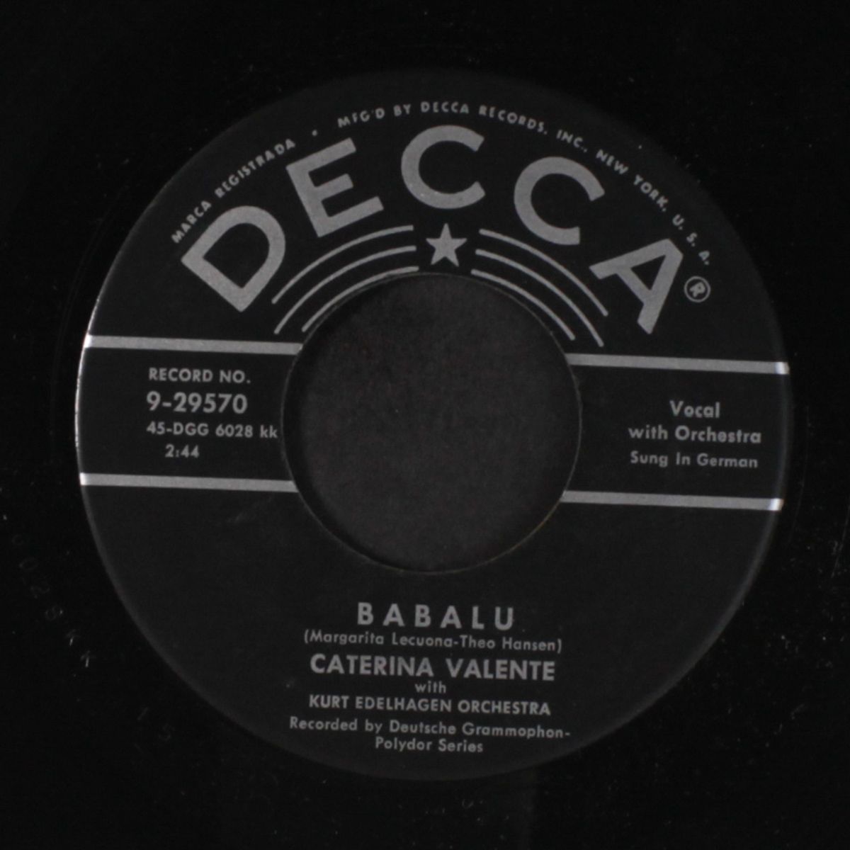 this must be wrong / babalu by CATERINA VALENTE