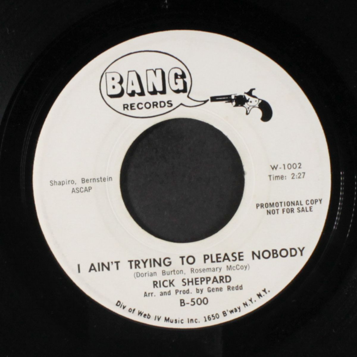 i ain't trying to please nobody / i'm gonna change by RICK SHEPPARD