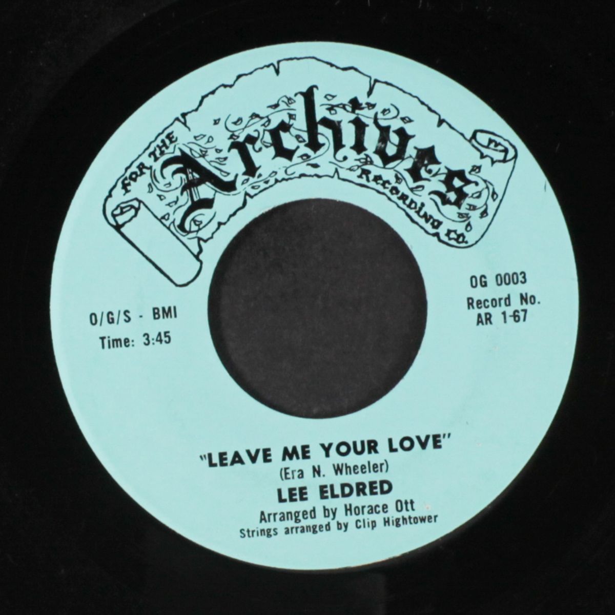 leave me your love / recuperating by LEE ELDRED