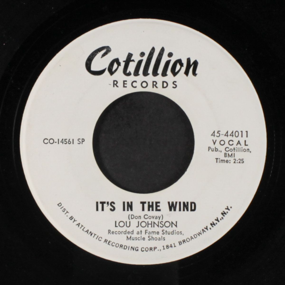 it's in the wind / rock me baby by LOU JOHNSON