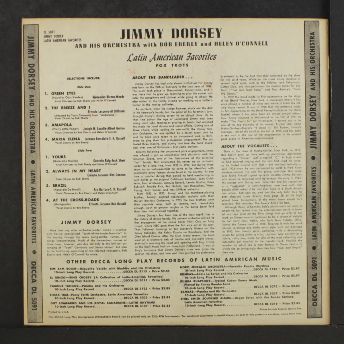 latin american favorites by JIMMY DORSEY