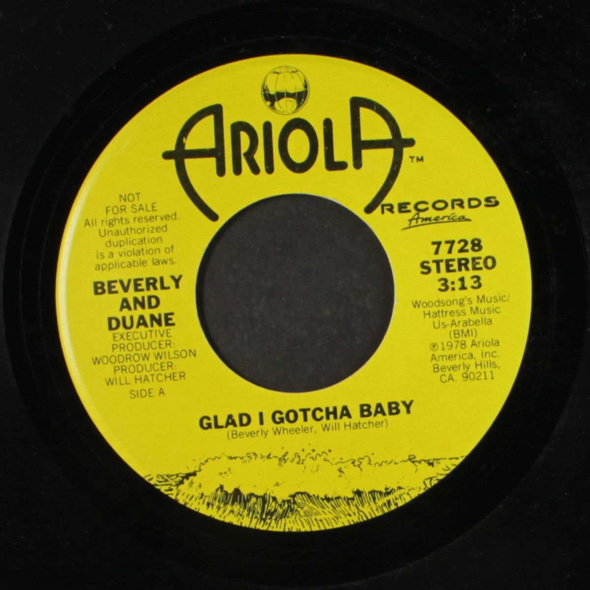 glad i gotcha baby / mono by BEVERLY & DUANE