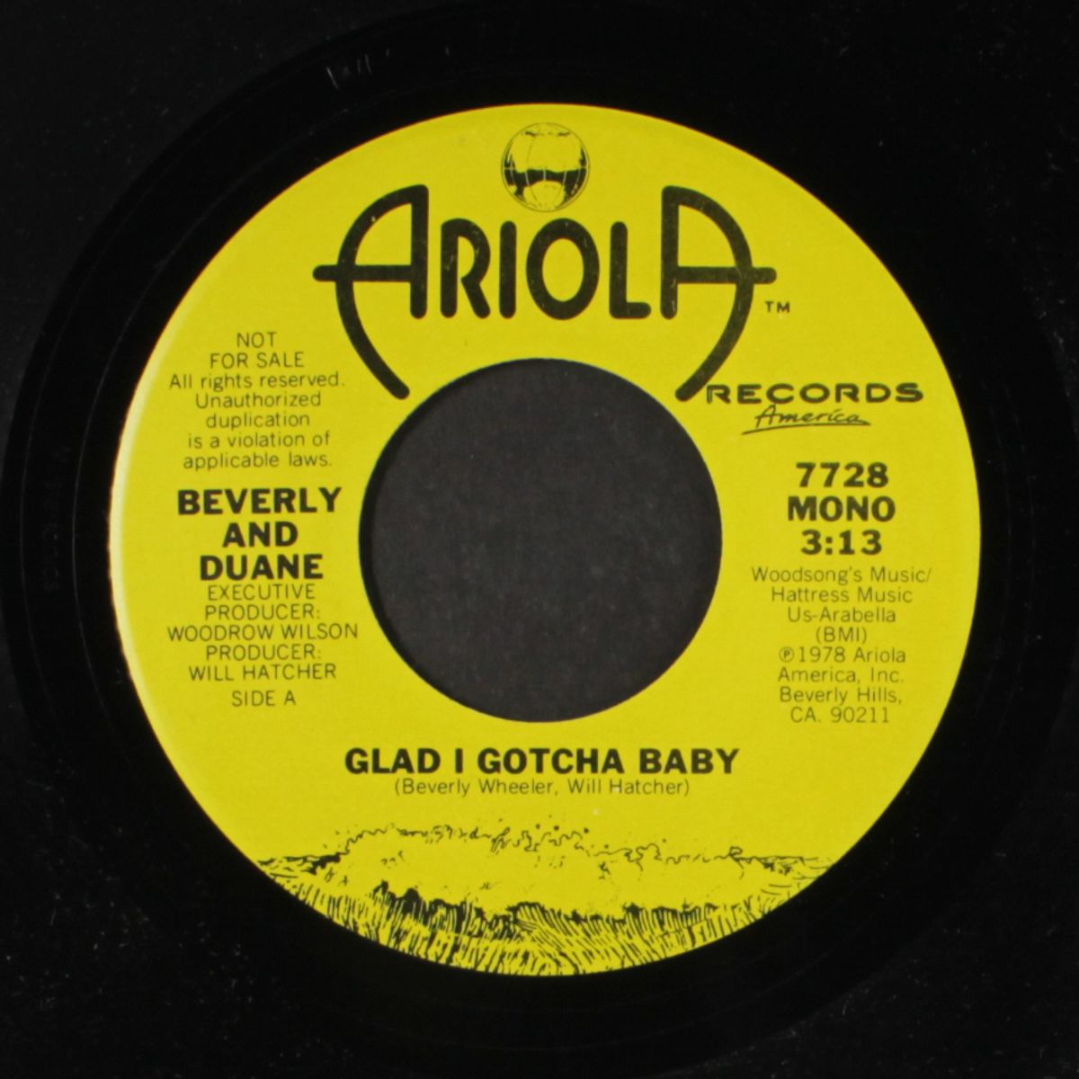 glad i gotcha baby / mono by BEVERLY & DUANE