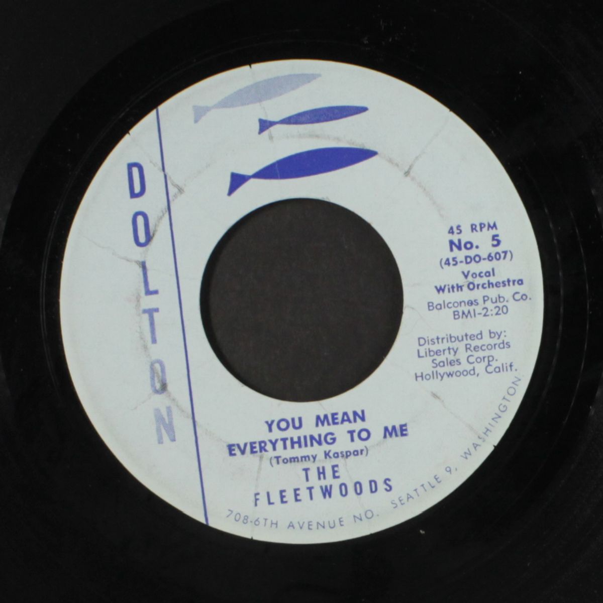 mr. blue / you mean everything to me by FLEETWOODS
