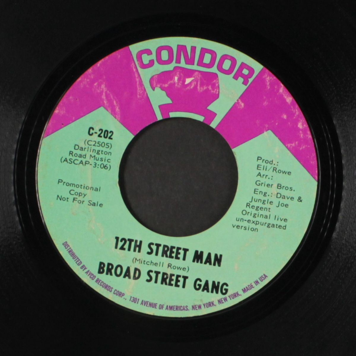 12th street man / l-o-v-e love by BROAD STREET GANG