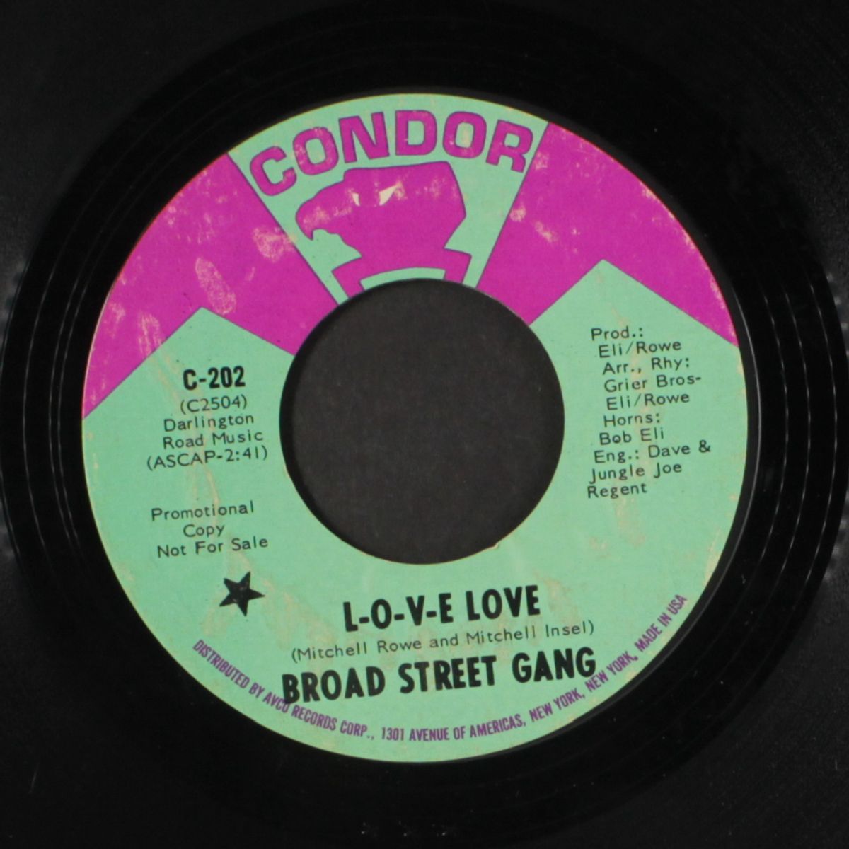 12th street man / l-o-v-e love by BROAD STREET GANG