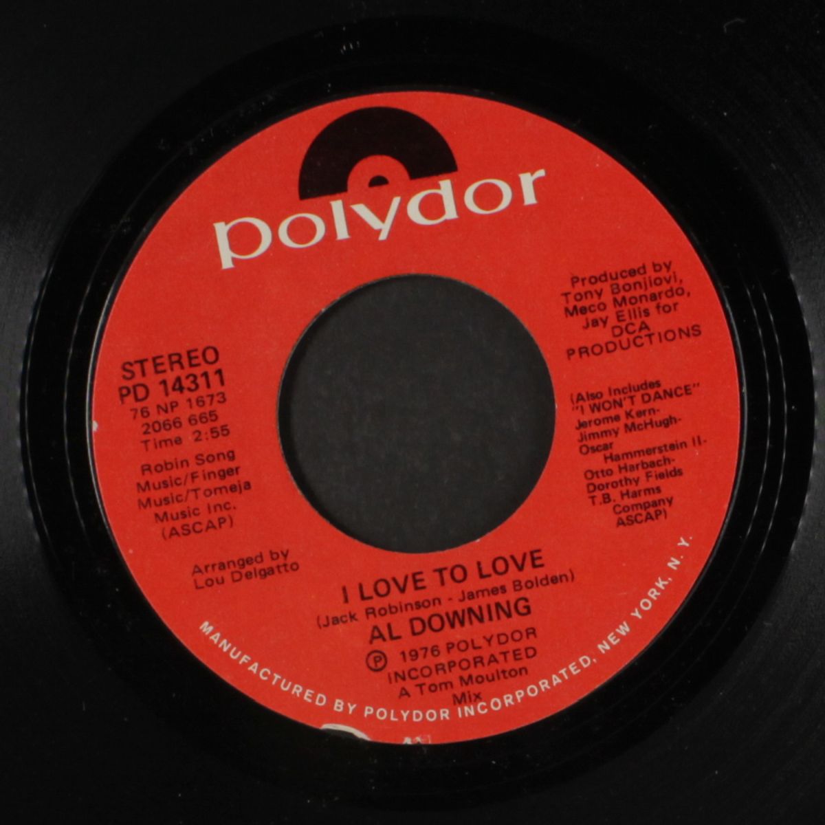 i'm just nobody / i love to love by AL DOWNING