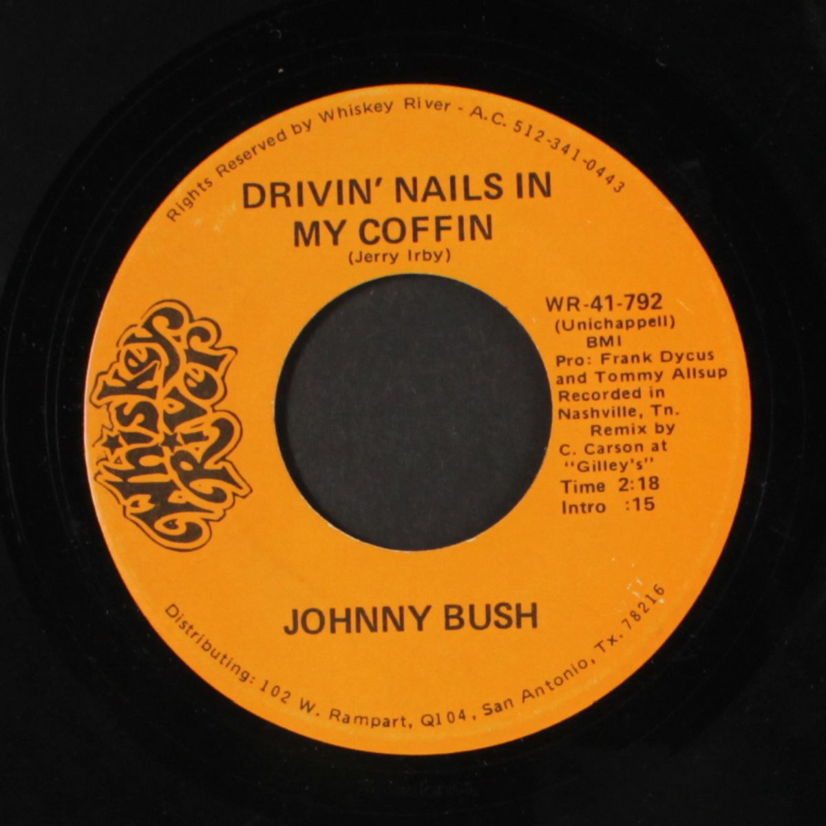 when my conscience hurts the most by JOHNNY BUSH