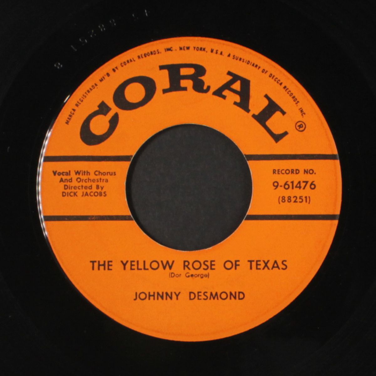 the yellow rose of texas by JOHNNY DESMOND