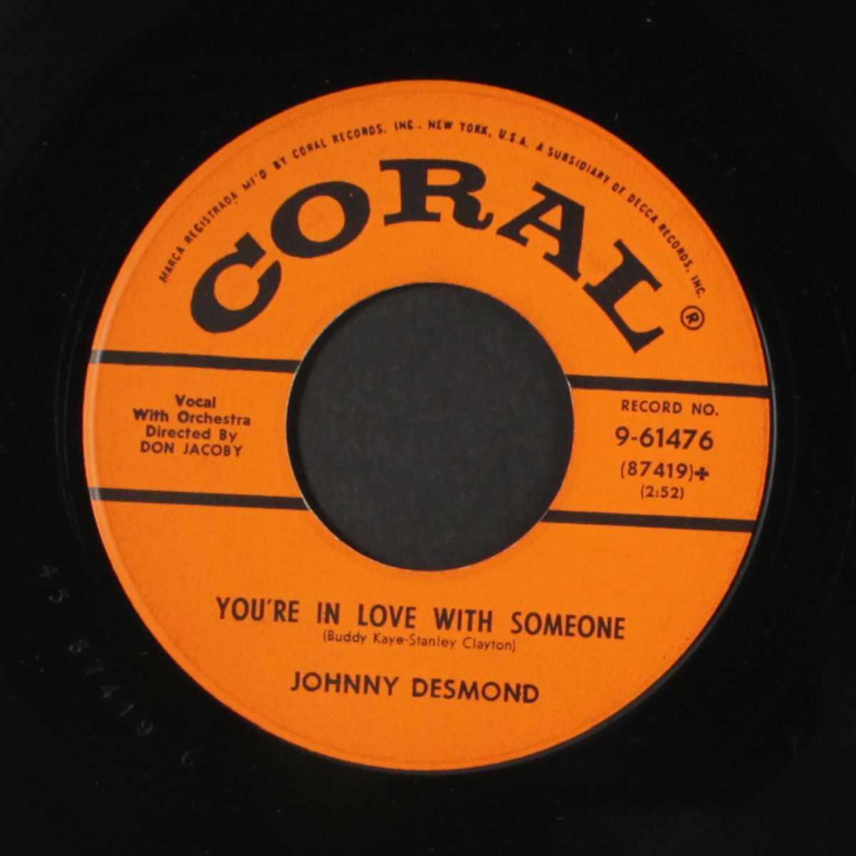 the yellow rose of texas by JOHNNY DESMOND