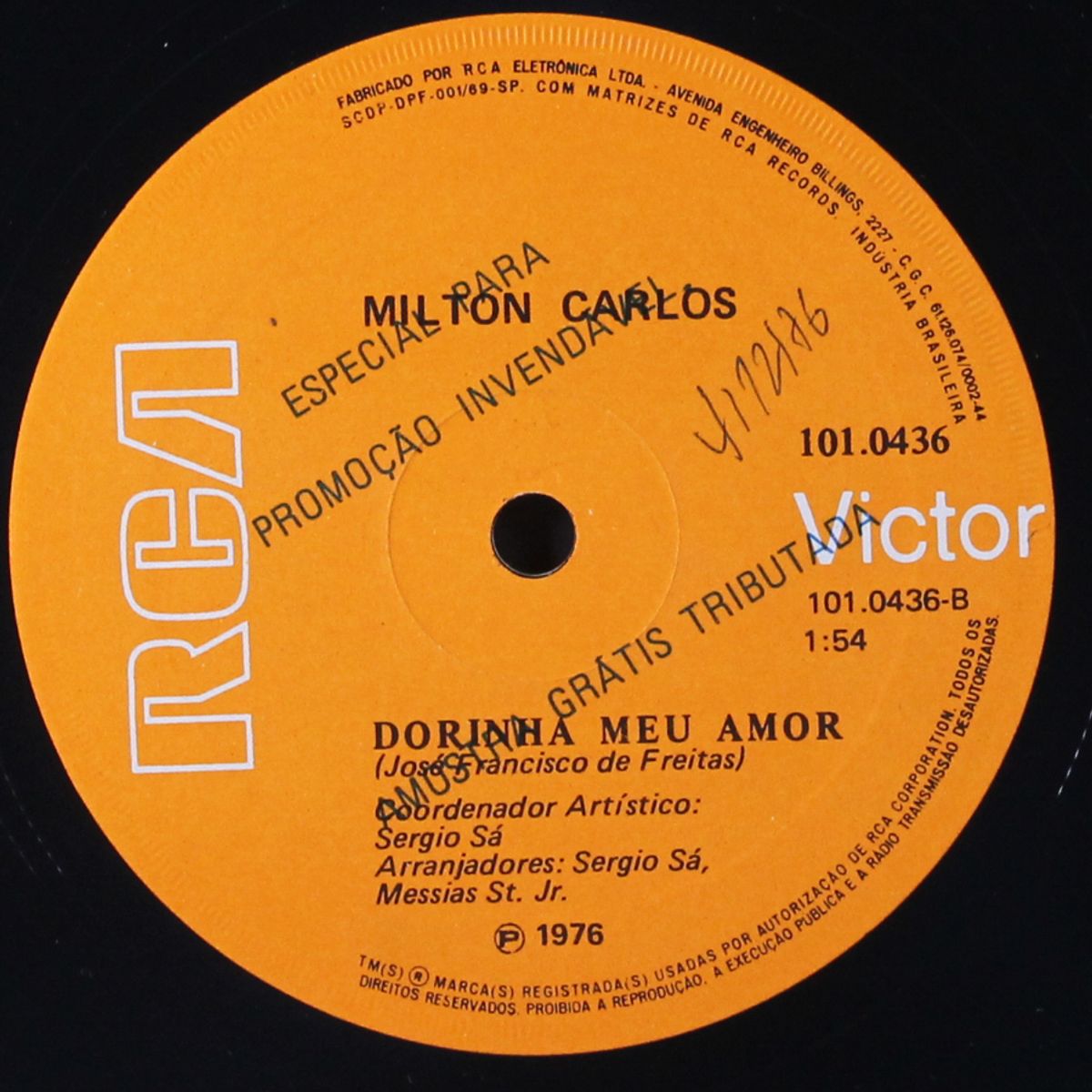 ultimo samba cancao / dorinha meu amor by MILTON CARLOS