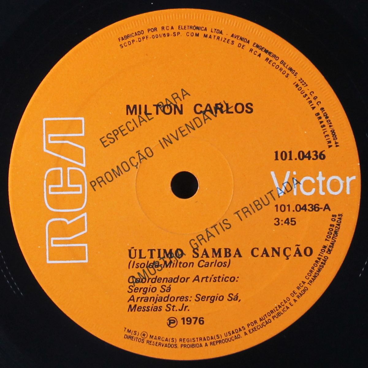 ultimo samba cancao / dorinha meu amor by MILTON CARLOS
