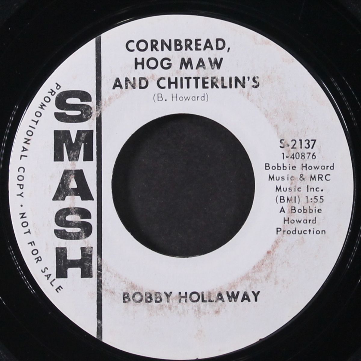 cornbread, hog maw and chitterlin's / funky little drummer boy by BOBBY HOLLAWAY