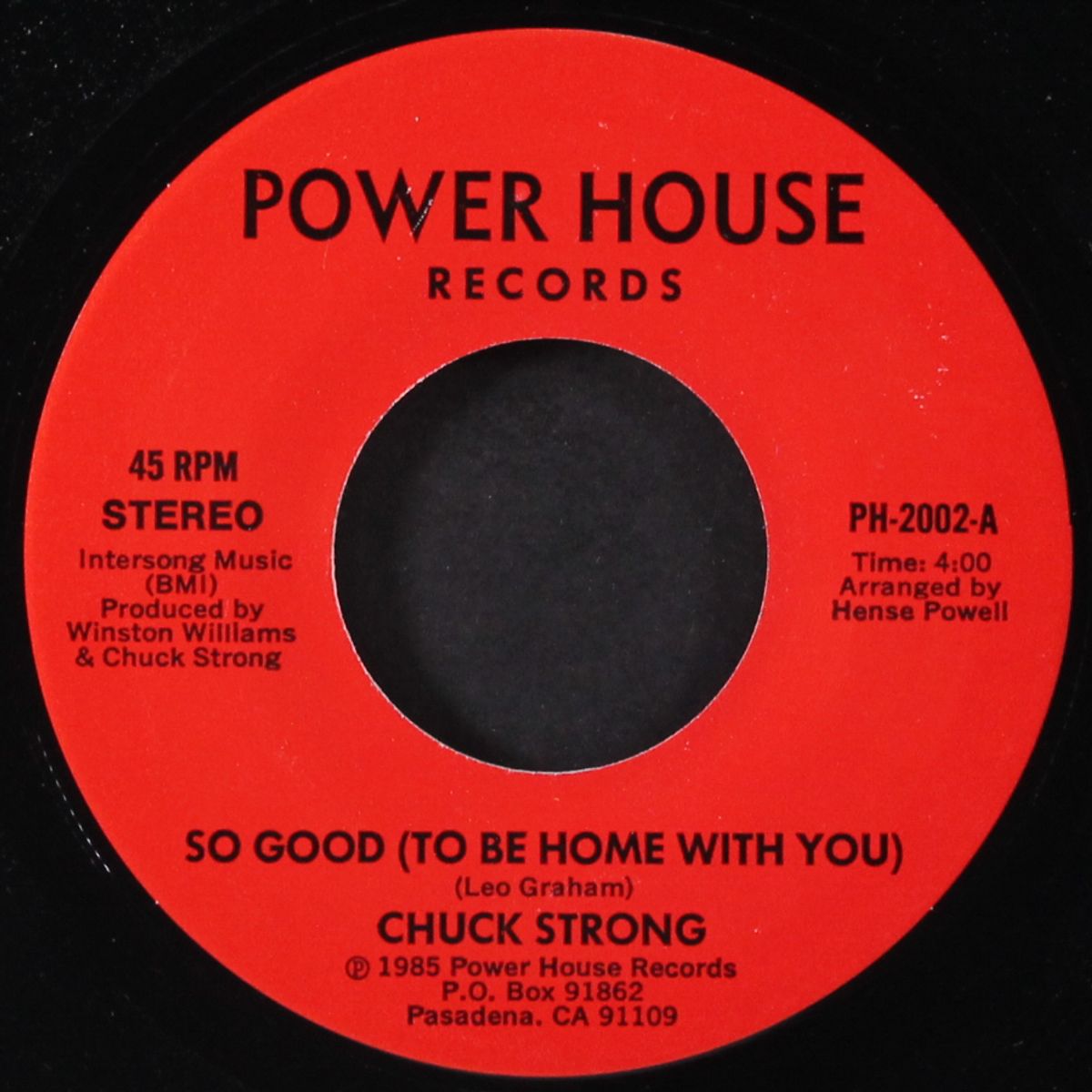 so good (to be home with you) / can i change my mind by CHUCK STRONG