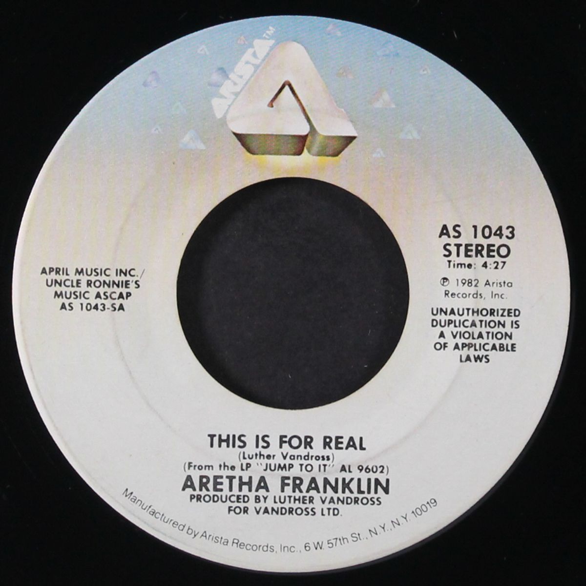 this is for real / i wanna make it up to you by ARETHA FRANKLIN