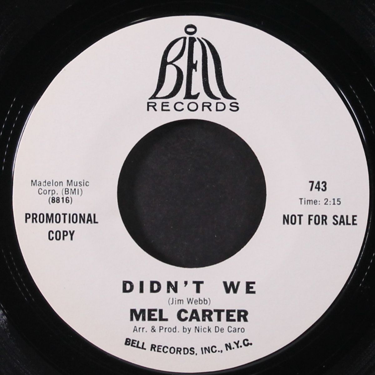 i pretend / didn't we by MEL CARTER