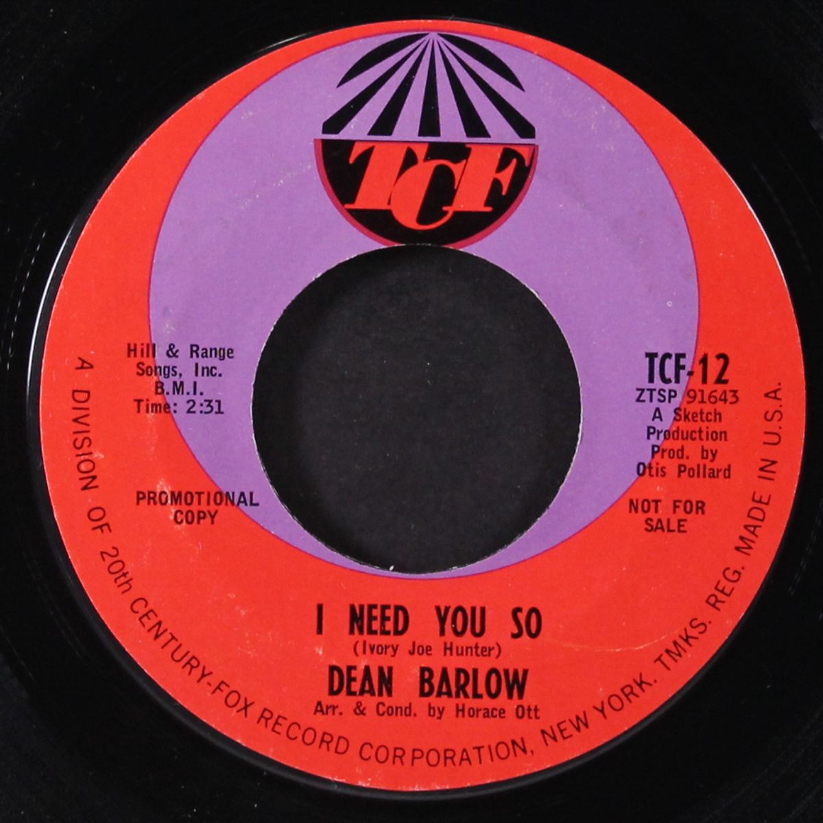 the glory of love / i need you so by DEAN BARLOW
