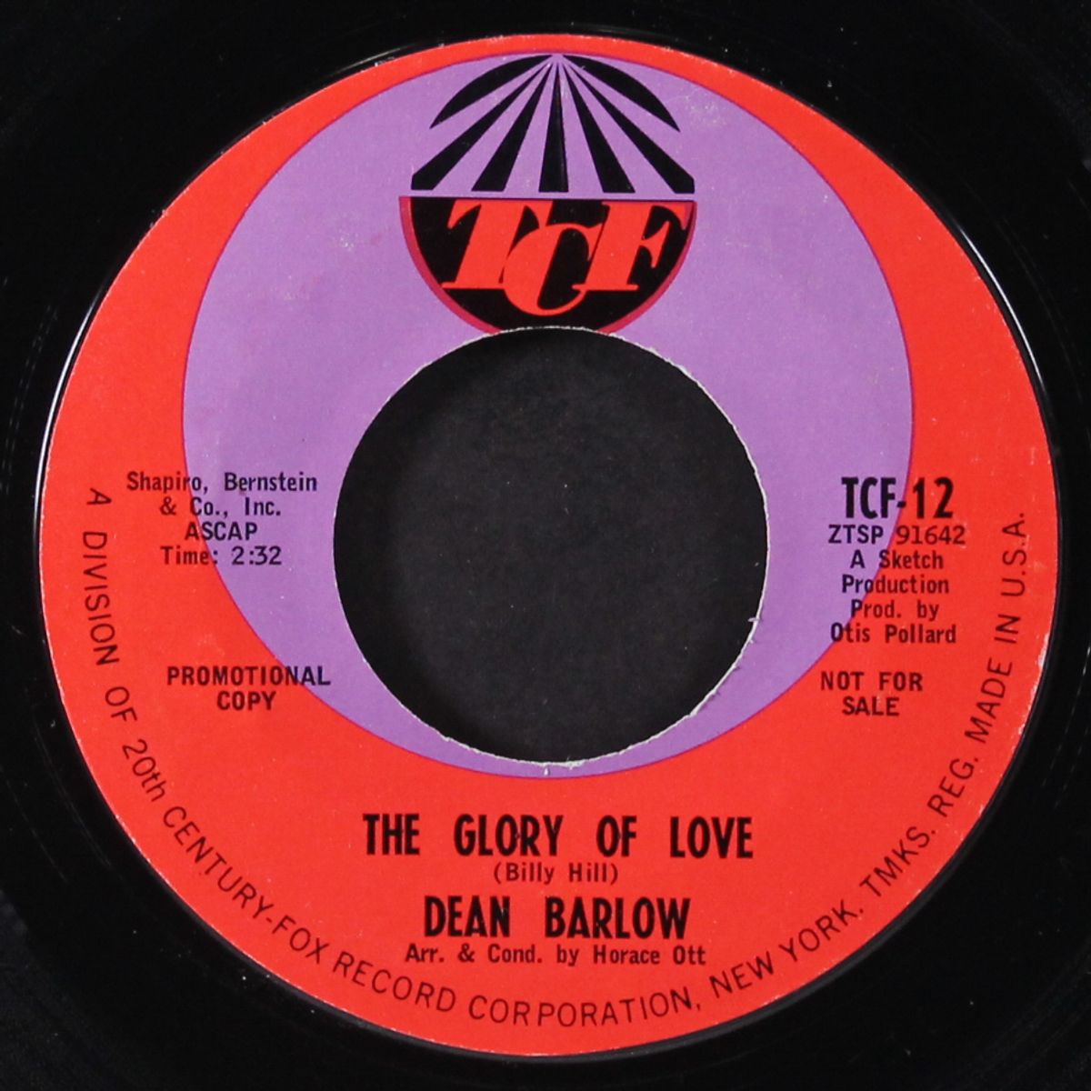 the glory of love / i need you so by DEAN BARLOW