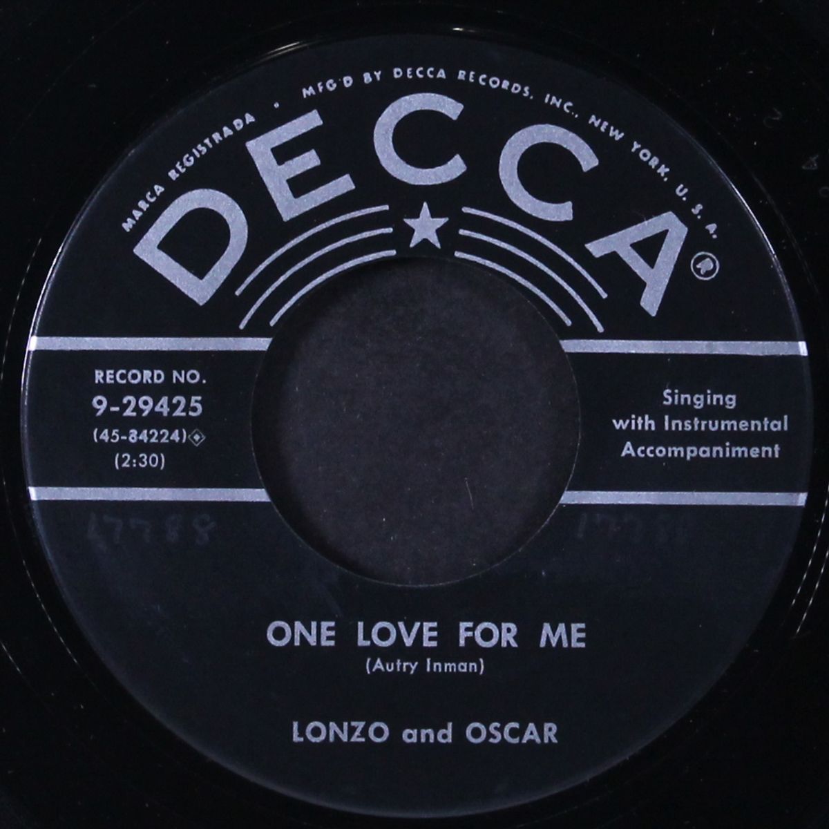 see saw baby / one love for me by LONZO & OSCAR