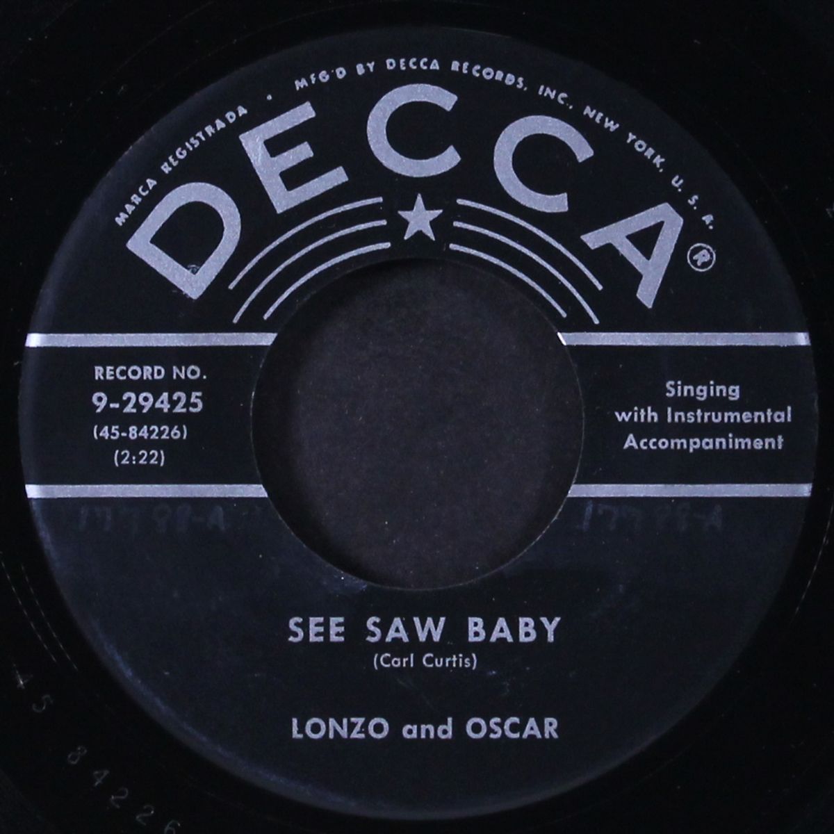 see saw baby / one love for me by LONZO & OSCAR