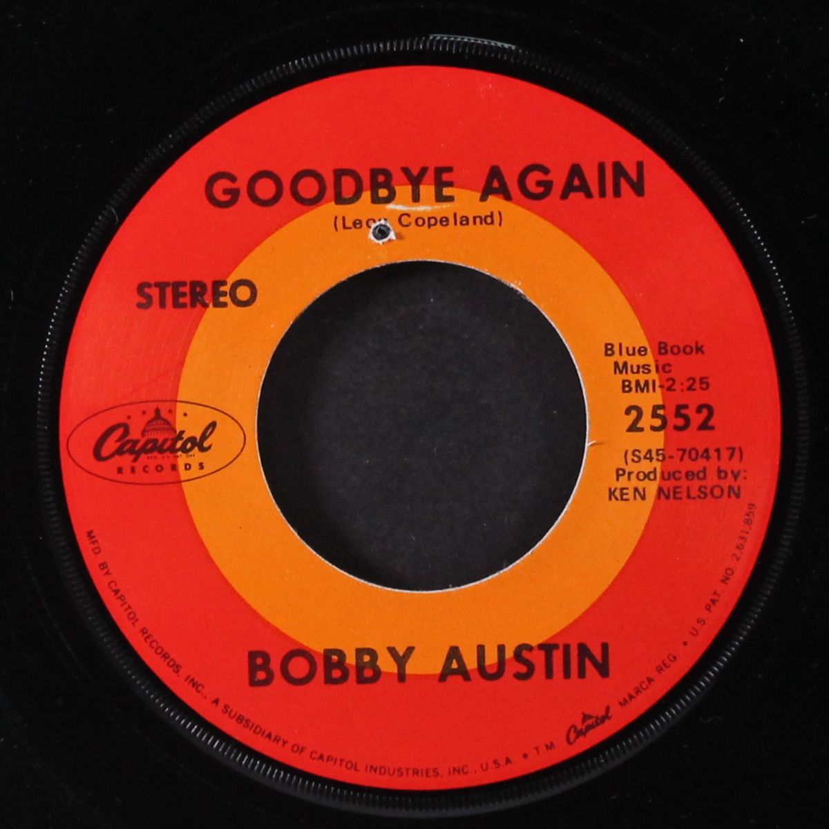 play me a good old country song / goodbye again by BOBBY AUSTIN