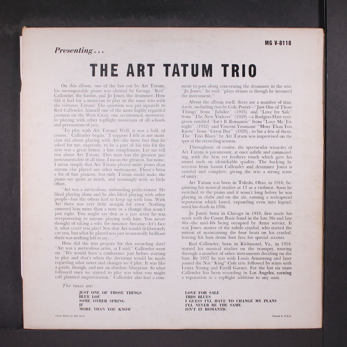 presenting by ART TATUM