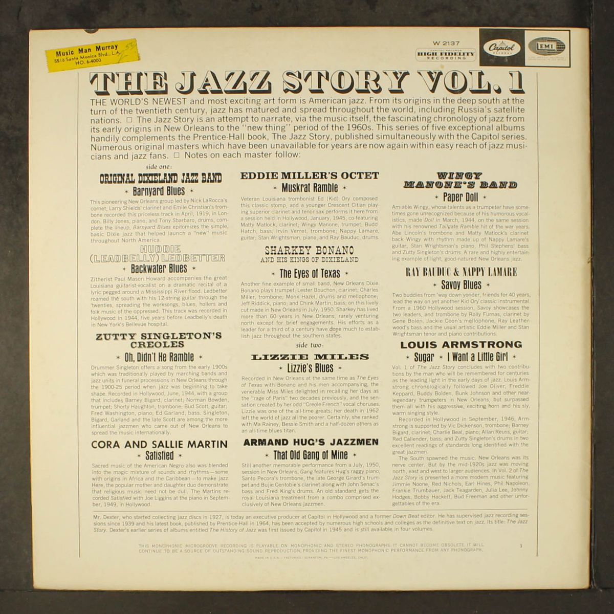 the jazz story, vol. 1 by VARIOUS