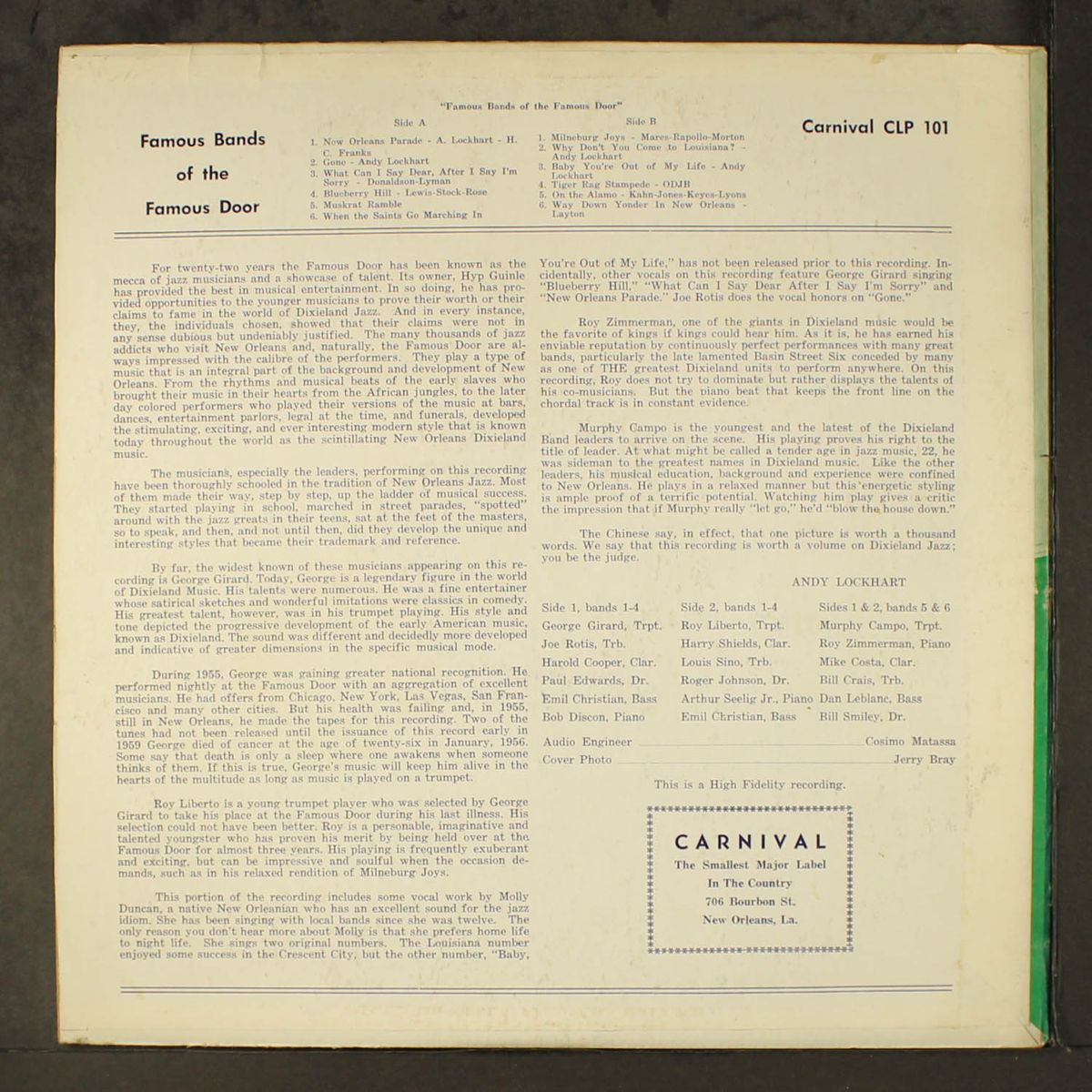 famous bands of the famous door by VARIOUS