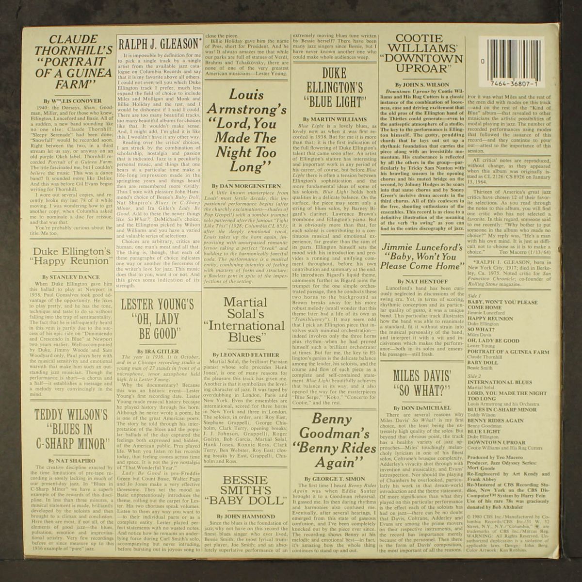 jazz critics' choice by VARIOUS